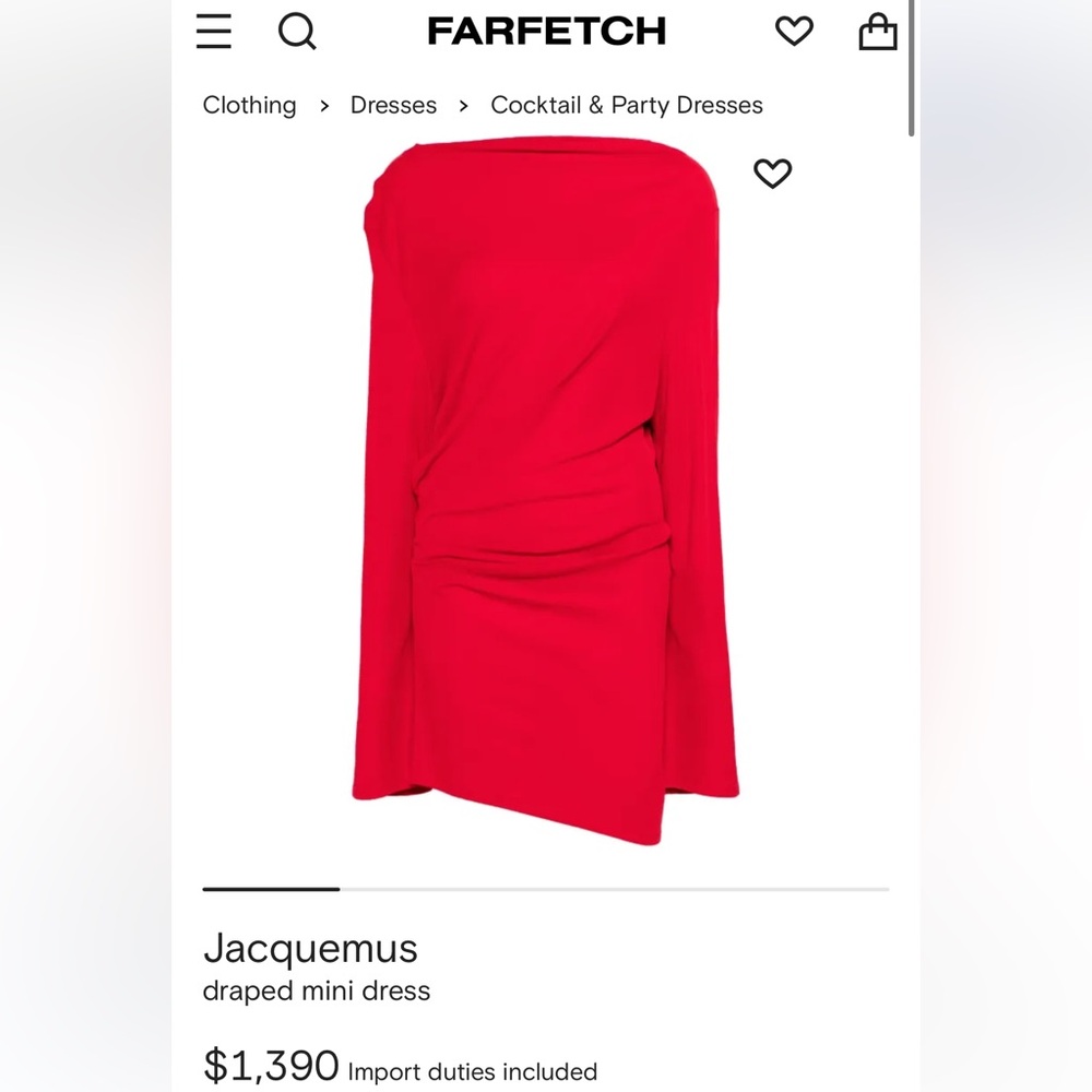 Jacquemus red dress